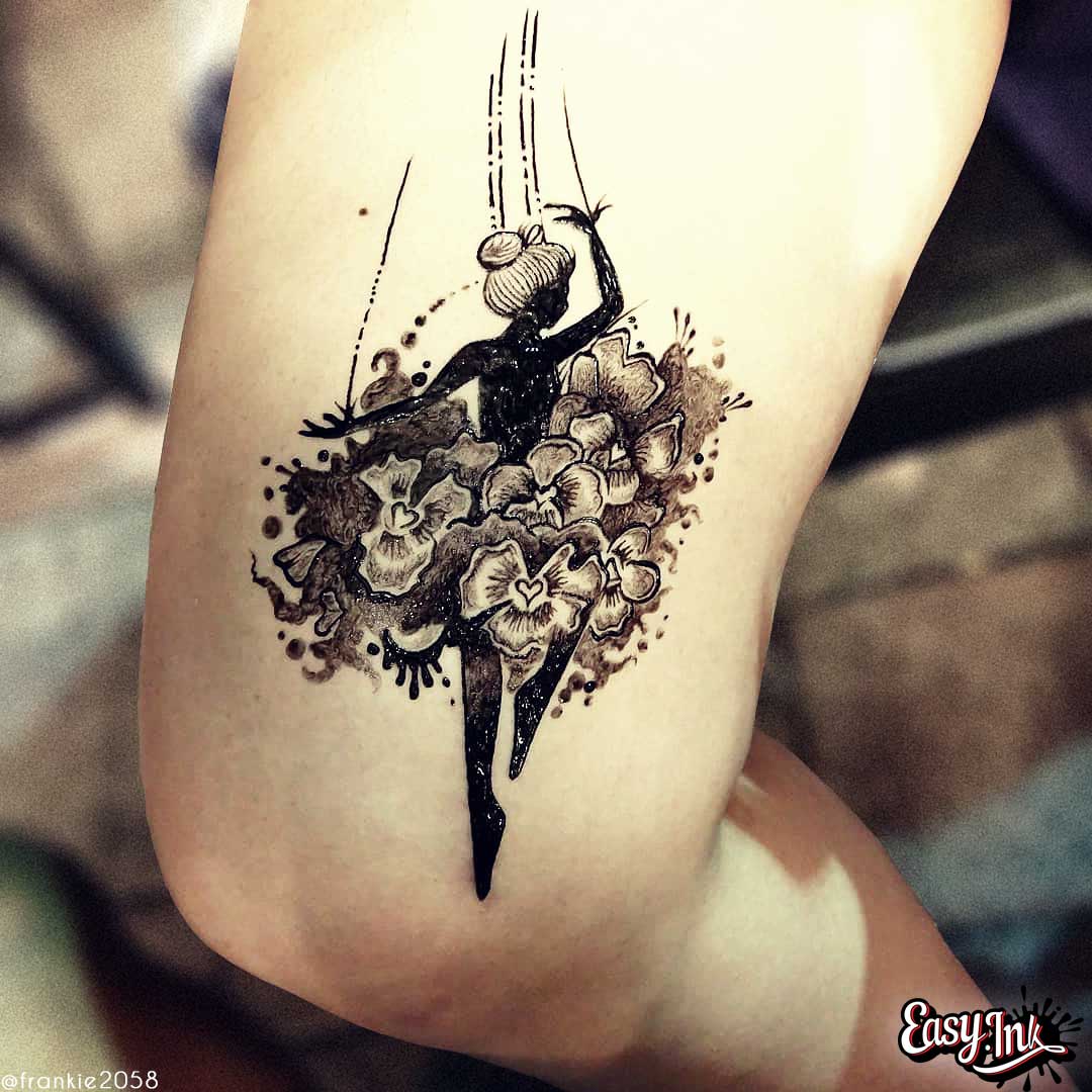 Semi-Permanent Tattoo Freehand Ink - Full Kit - Image 8
